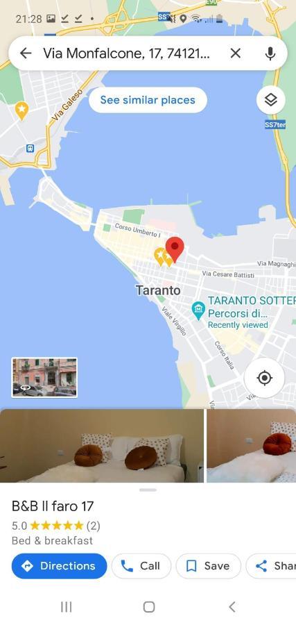 Il Faro 17 Bed & Breakfast Taranto Exterior photo